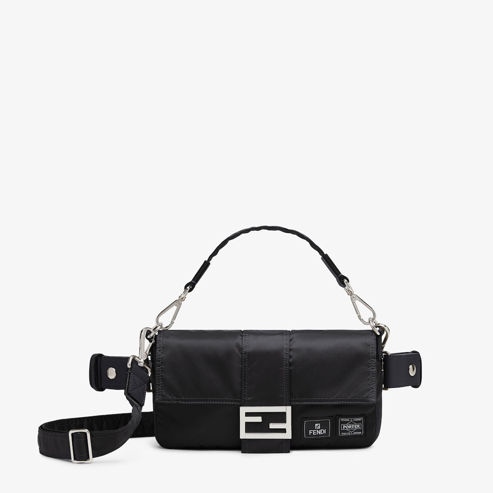 Fendi Porter Baguette Black nylon bag 7VA472ALW6F0GXN: Image 1