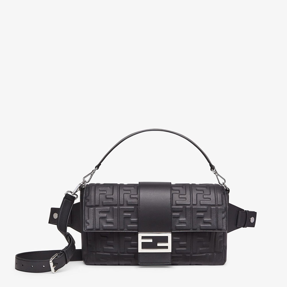 Fendi Baguette Large Black Nappa Leather Bag 7VA478 A72V F0GXN: Image 1