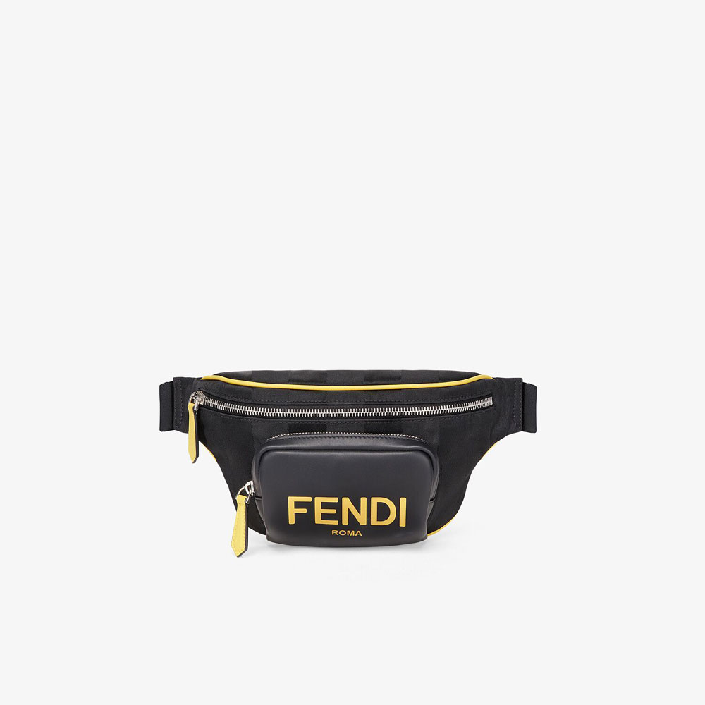 Fendi Black Nylon Belt Bag 7VA483 ADMA F0R2A: Image 1