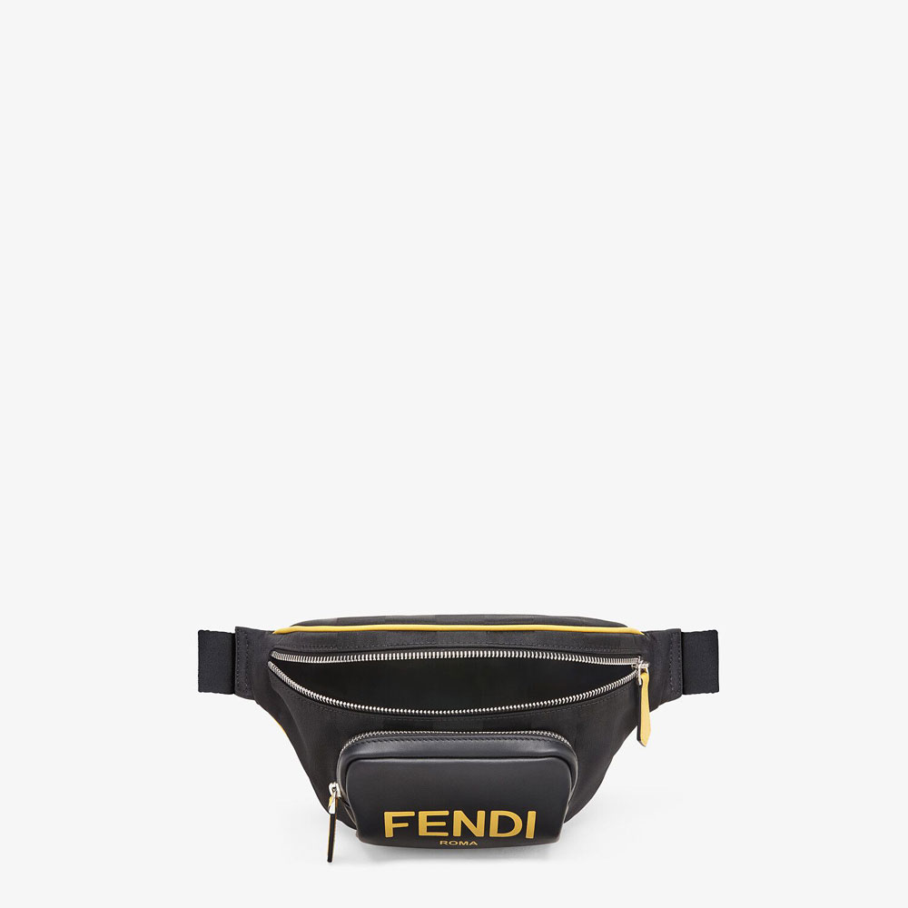 Fendi Black Nylon Belt Bag 7VA483 ADMA F0R2A: Image 4