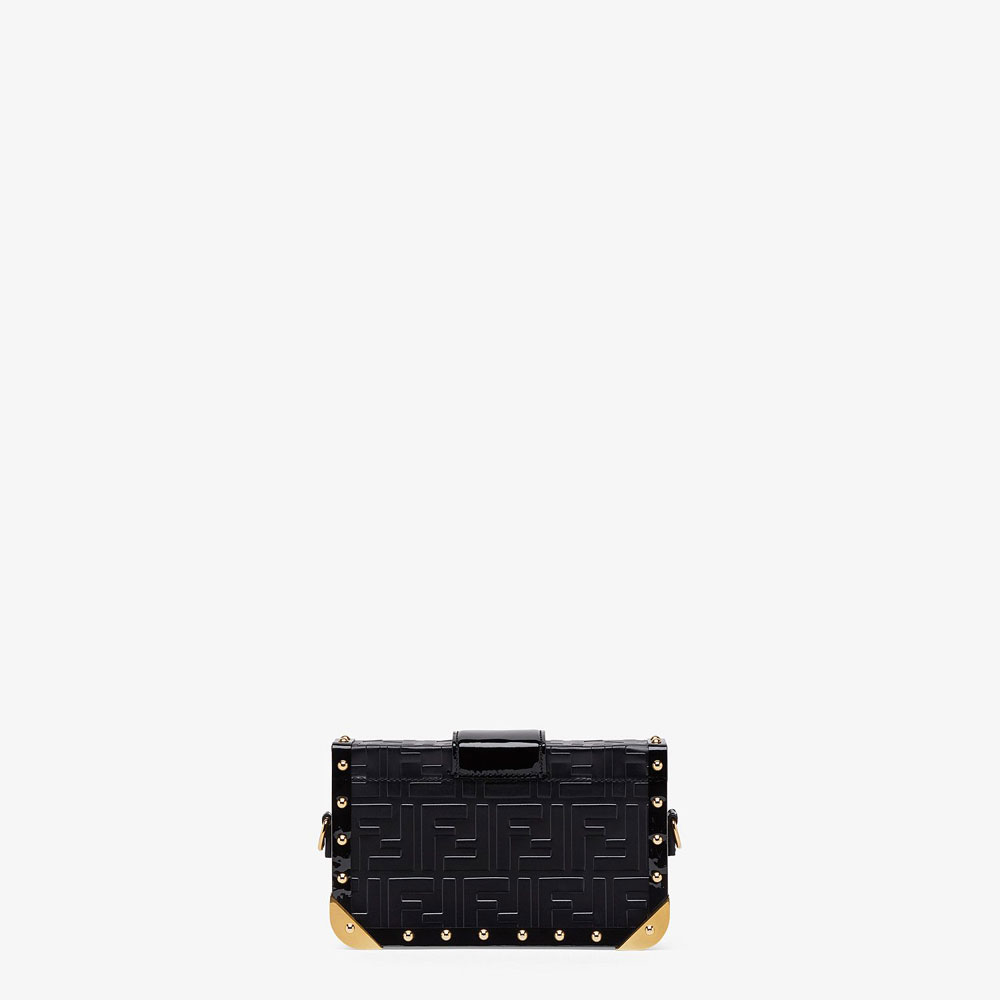 Fendi Baguette Trunk Mini Black Leather Bag 7VA507 A8V2 F0KUR: Image 3