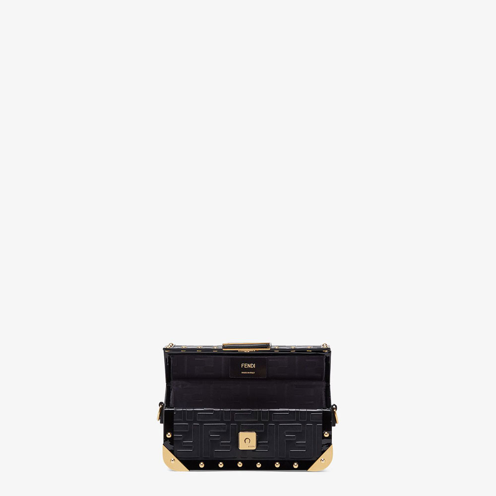 Fendi Baguette Trunk Mini Black Leather Bag 7VA507 A8V2 F0KUR: Image 4