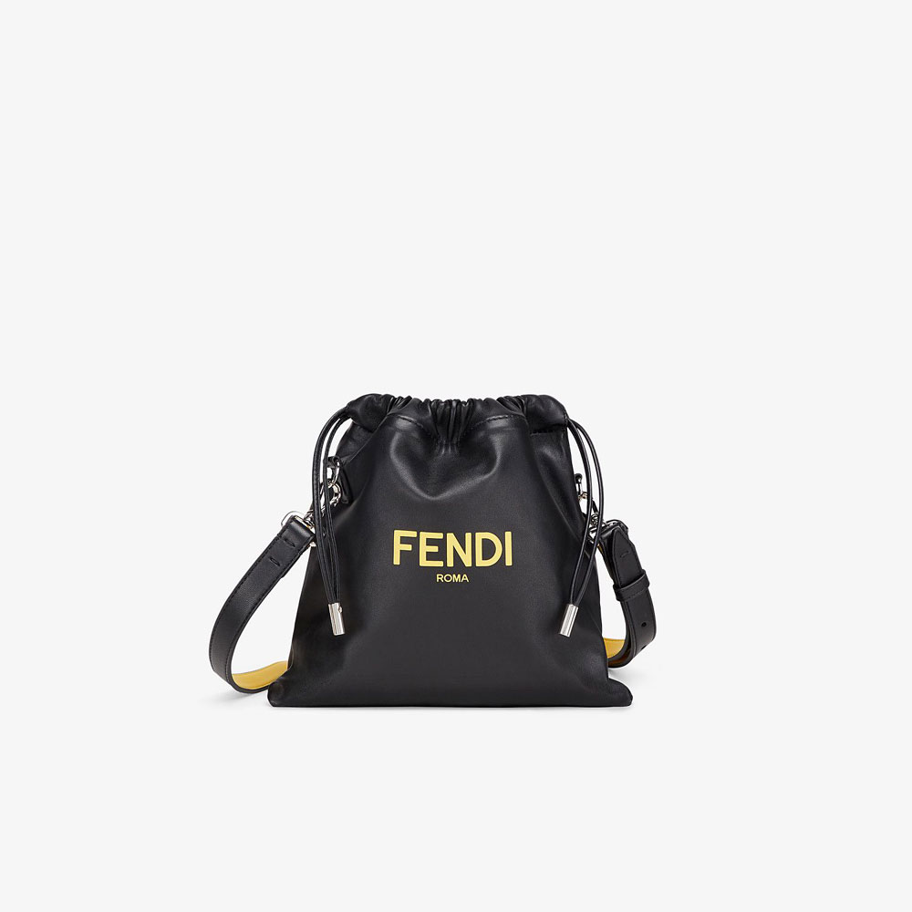 Fendi Pack Small Pouch Black Nappa Leather Bag 7VA510 ADM9 F0R2A: Image 1