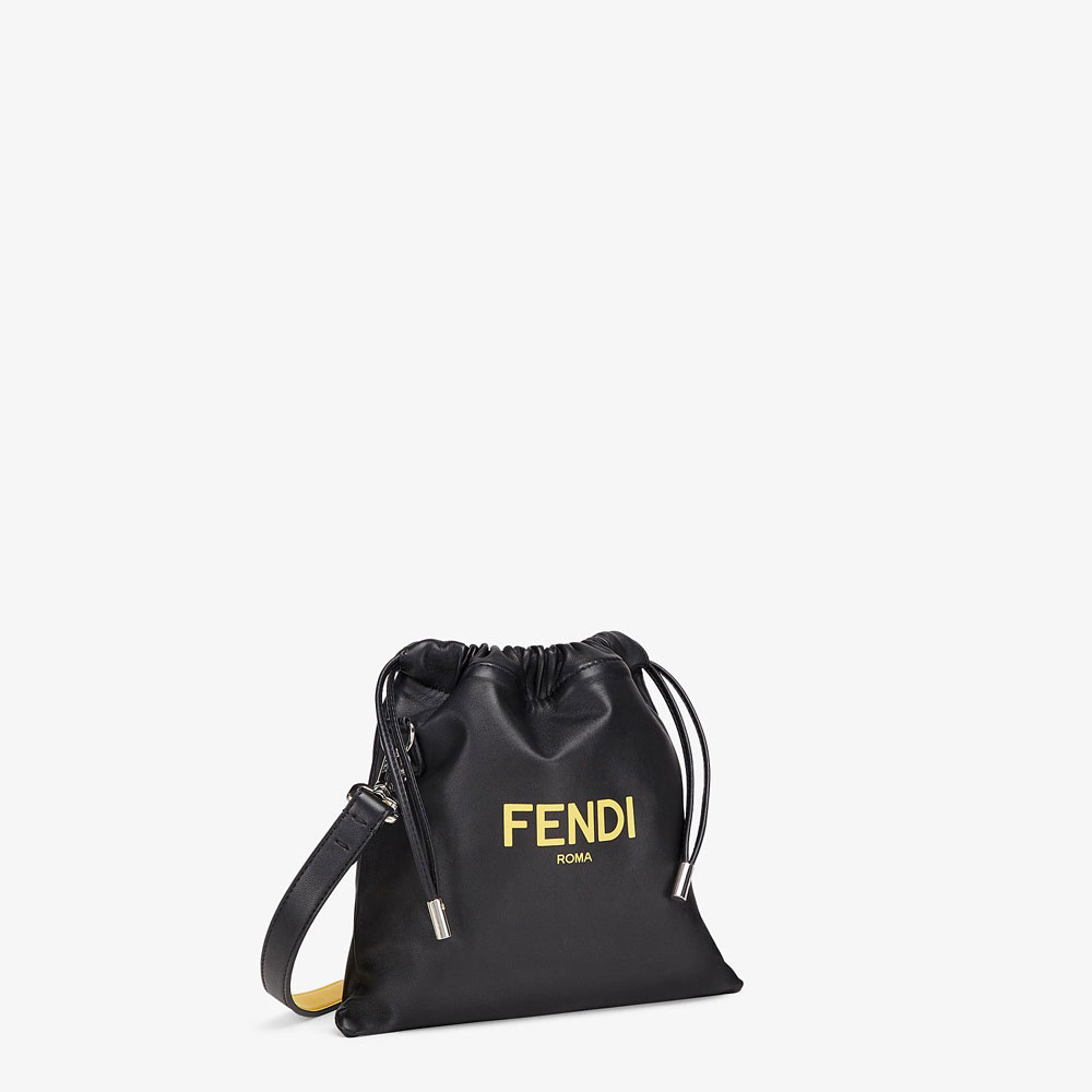 Fendi Pack Small Pouch Black Nappa Leather Bag 7VA510 ADM9 F0R2A: Image 2