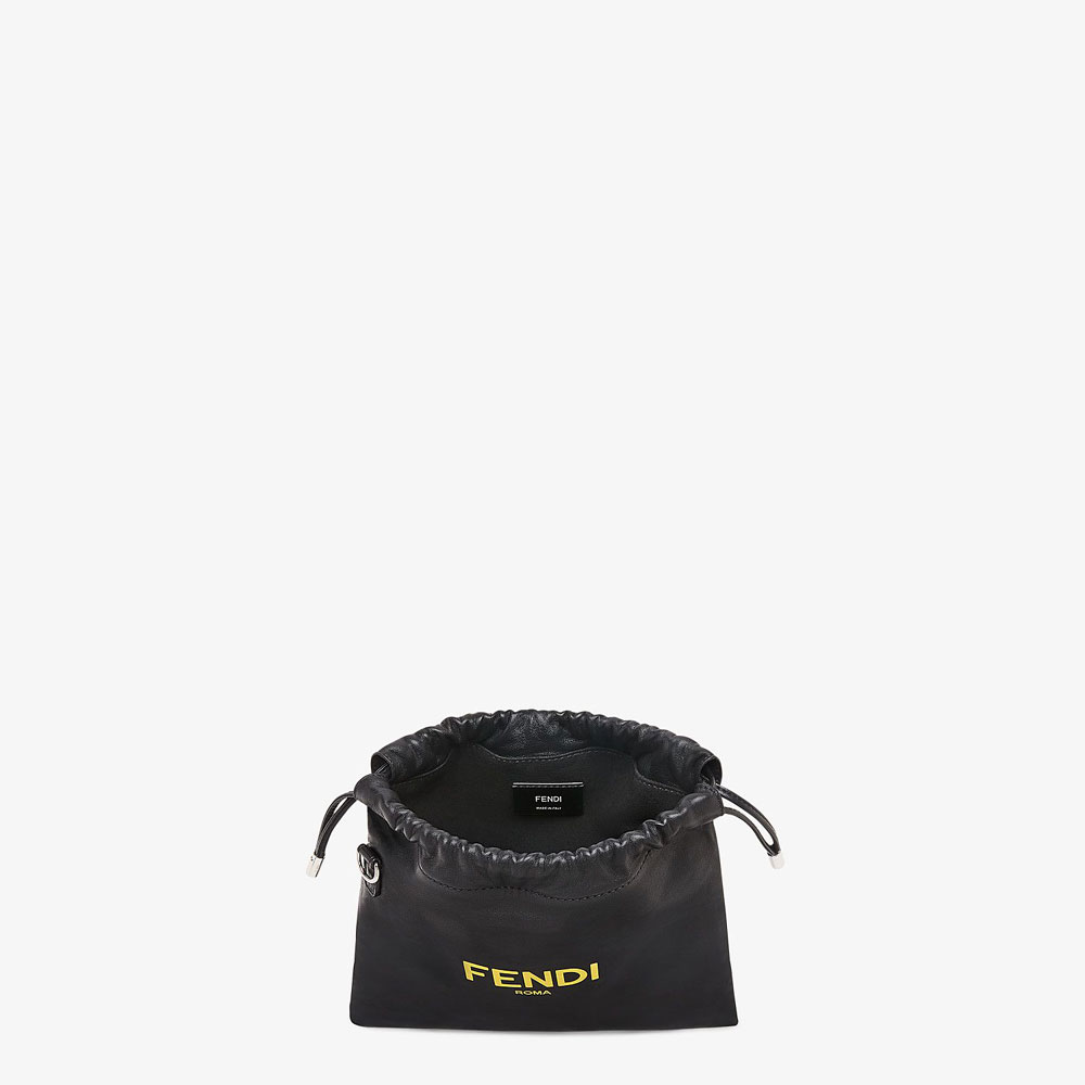 Fendi Pack Small Pouch Black Nappa Leather Bag 7VA510 ADM9 F0R2A: Image 4