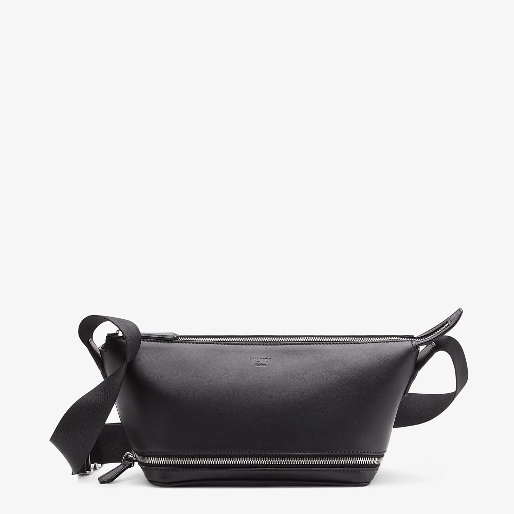 Fendi Black Leather Belt Bag 7VA526 AFSR F0GXN: Image 2