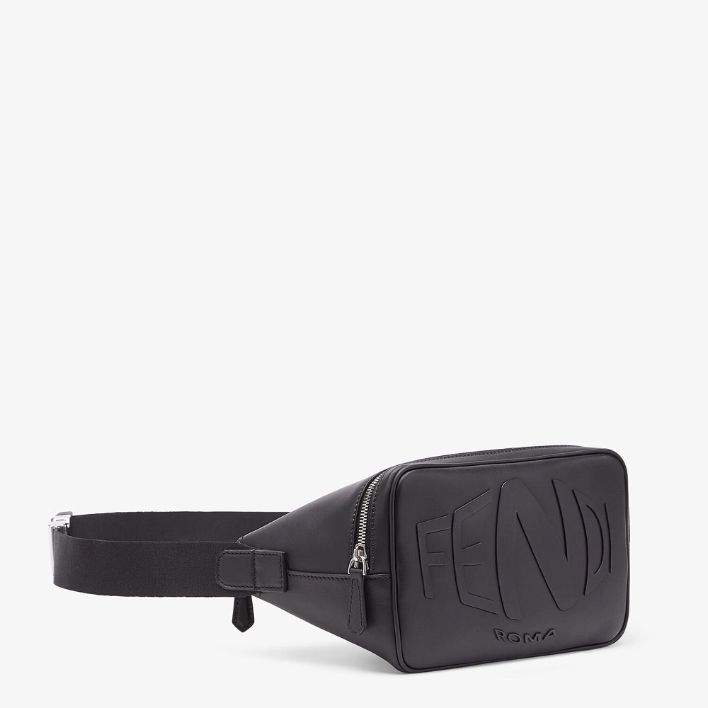 Fendi Black Leather Belt Bag 7VA526 AFSR F0GXN: Image 3