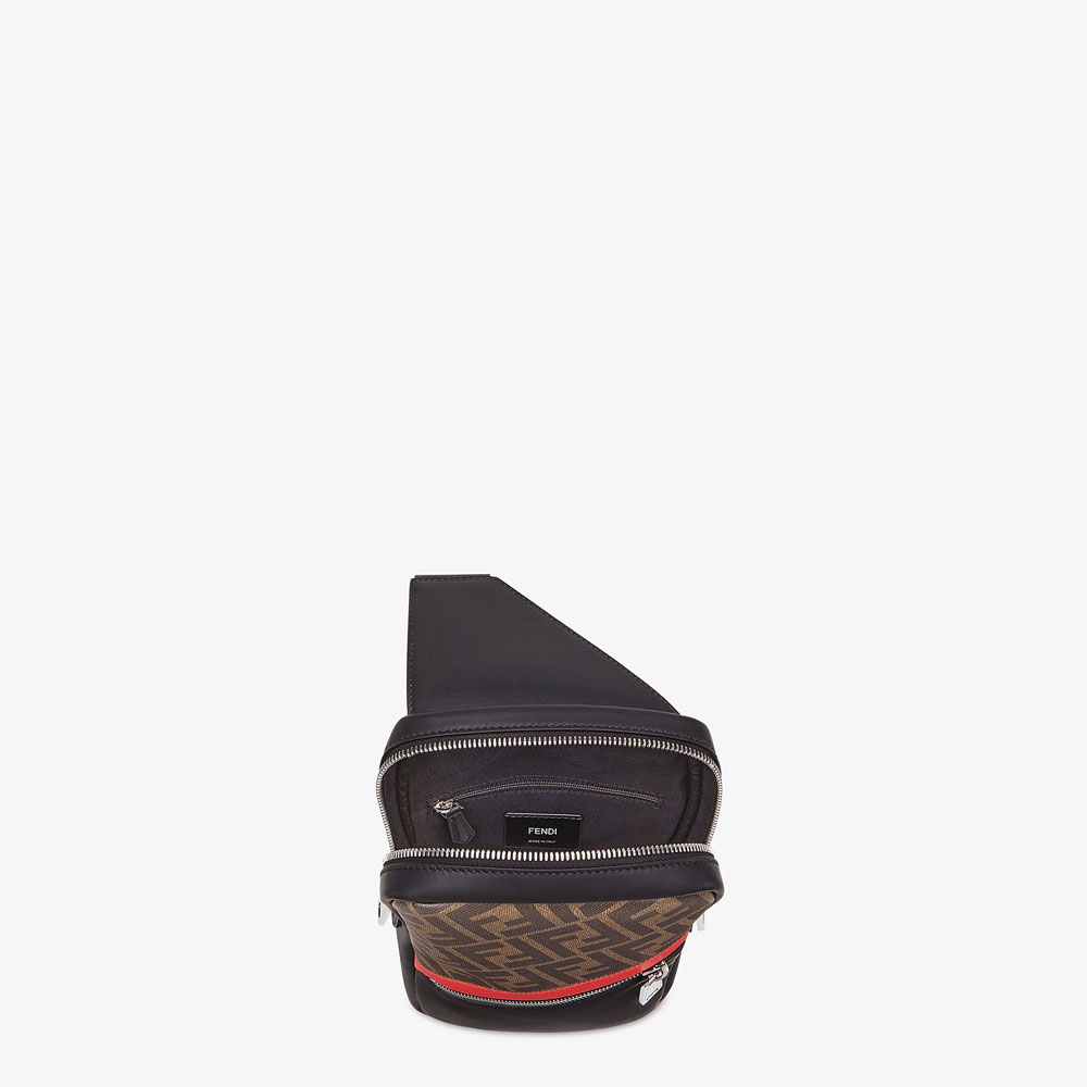Fendi Belt Bag One Shoulder Backpack In Fabric 7VZ033 A9XS F19P9: Image 4