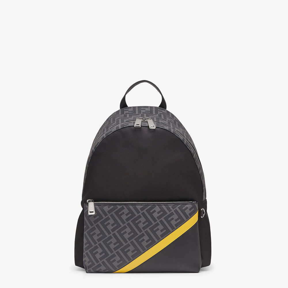 Fendi Black Nylon Backpack 7VZ042 A9XT F17BJ: Image 1