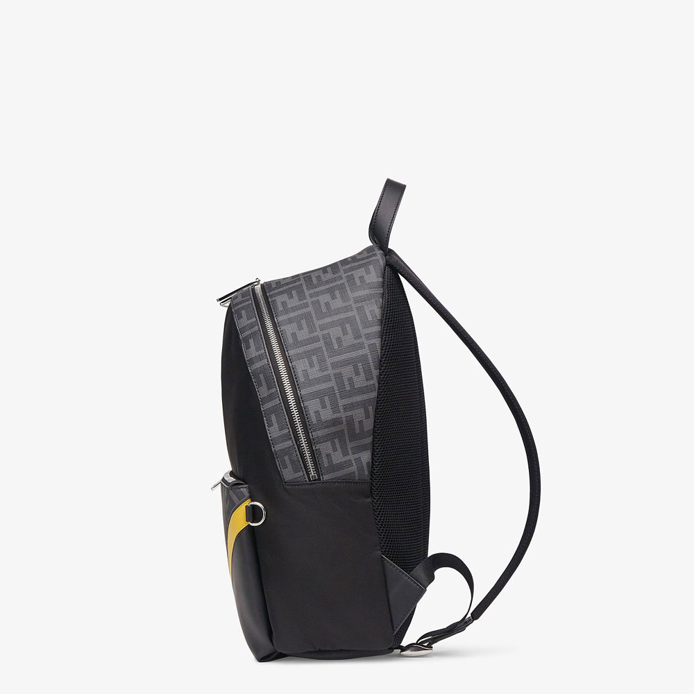 Fendi Black Nylon Backpack 7VZ042 A9XT F17BJ: Image 2