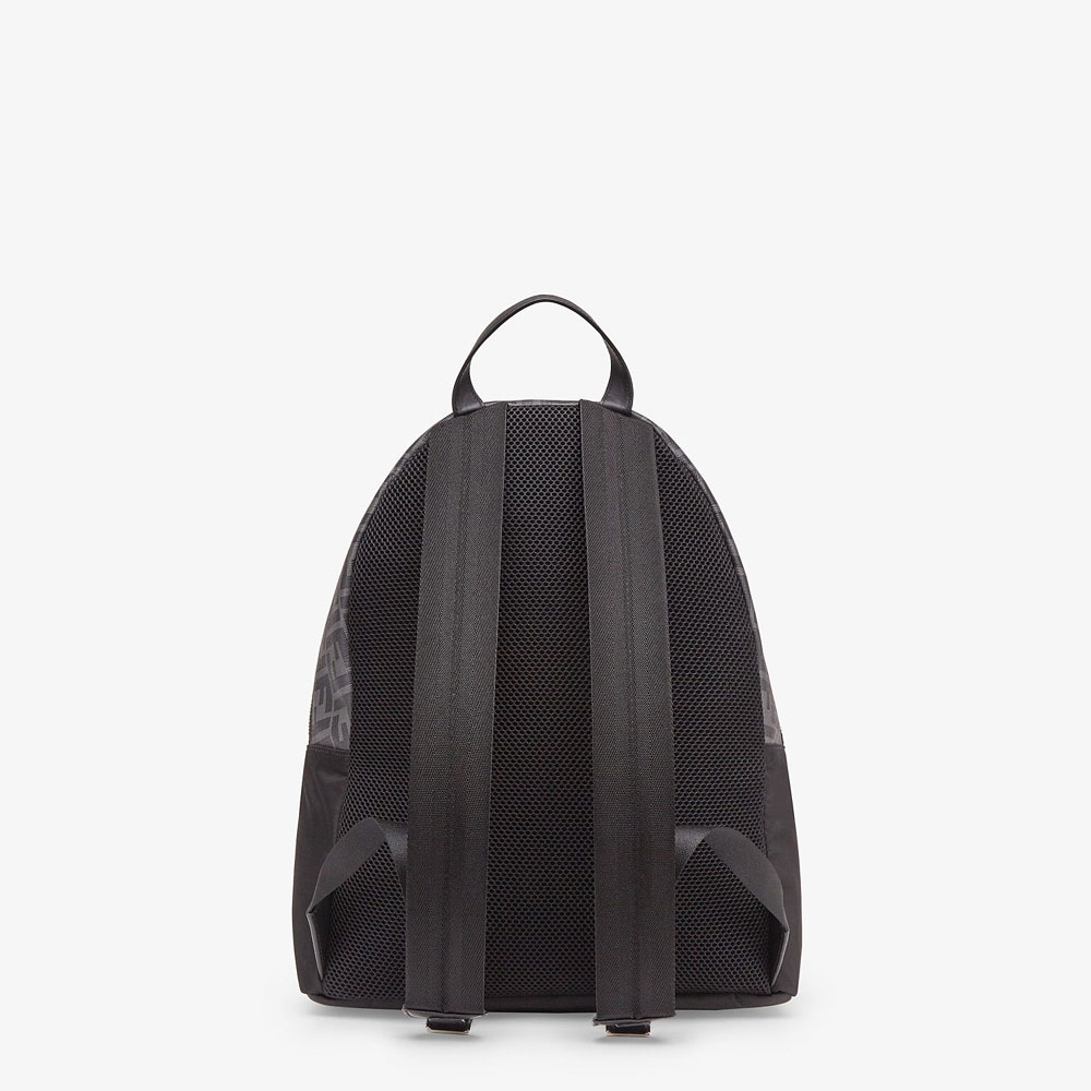 Fendi Black Nylon Backpack 7VZ042 A9XT F17BJ: Image 3