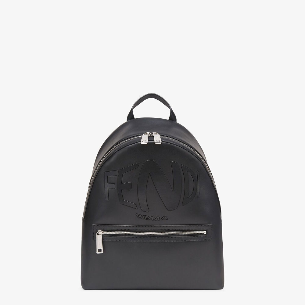 Fendi Black Leather Backpack 7VZ042 AFSR F0GXN: Image 1