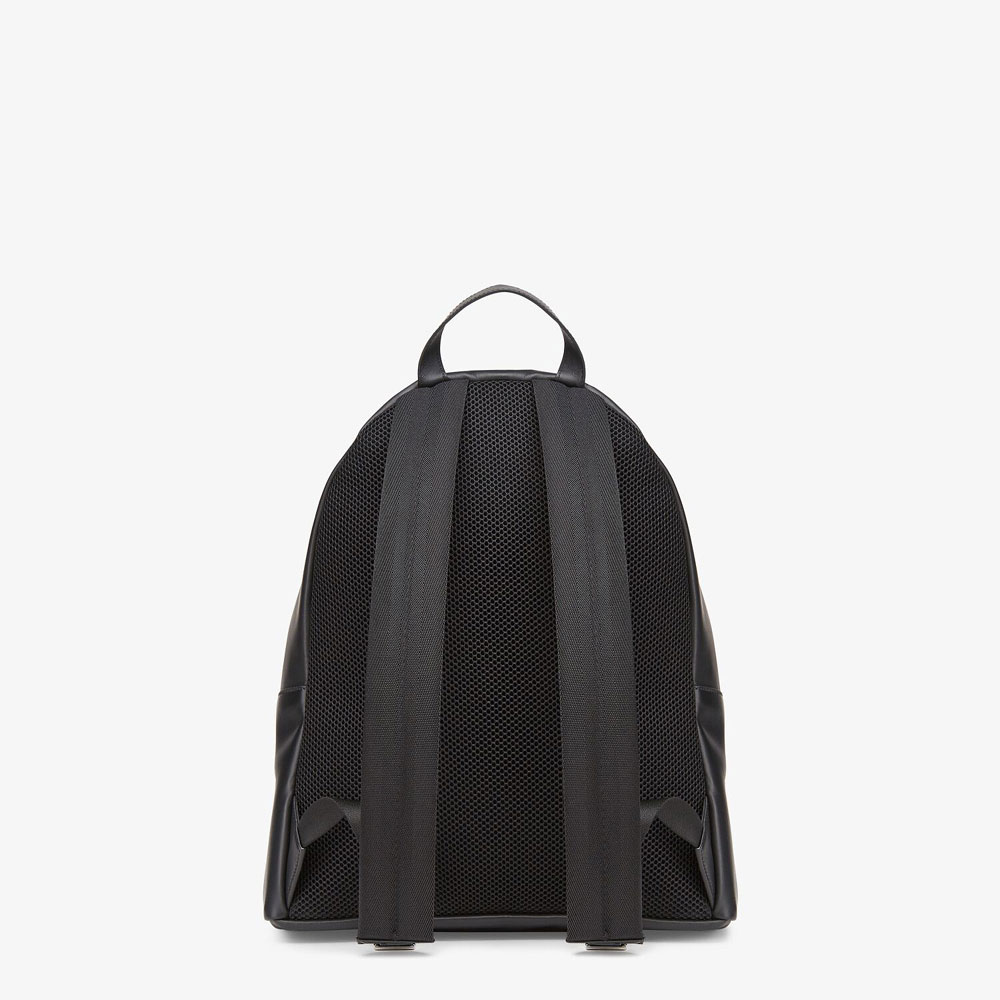 Fendi Black Leather Backpack 7VZ042 AFSR F0GXN: Image 3