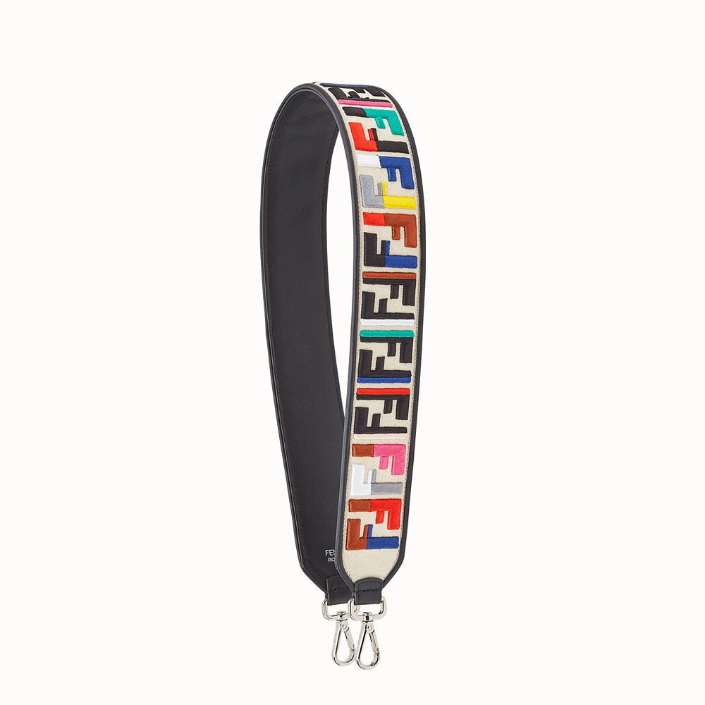 Fendi strap you Leather and canvas strap 8AV077A1FPF044G: Image 1