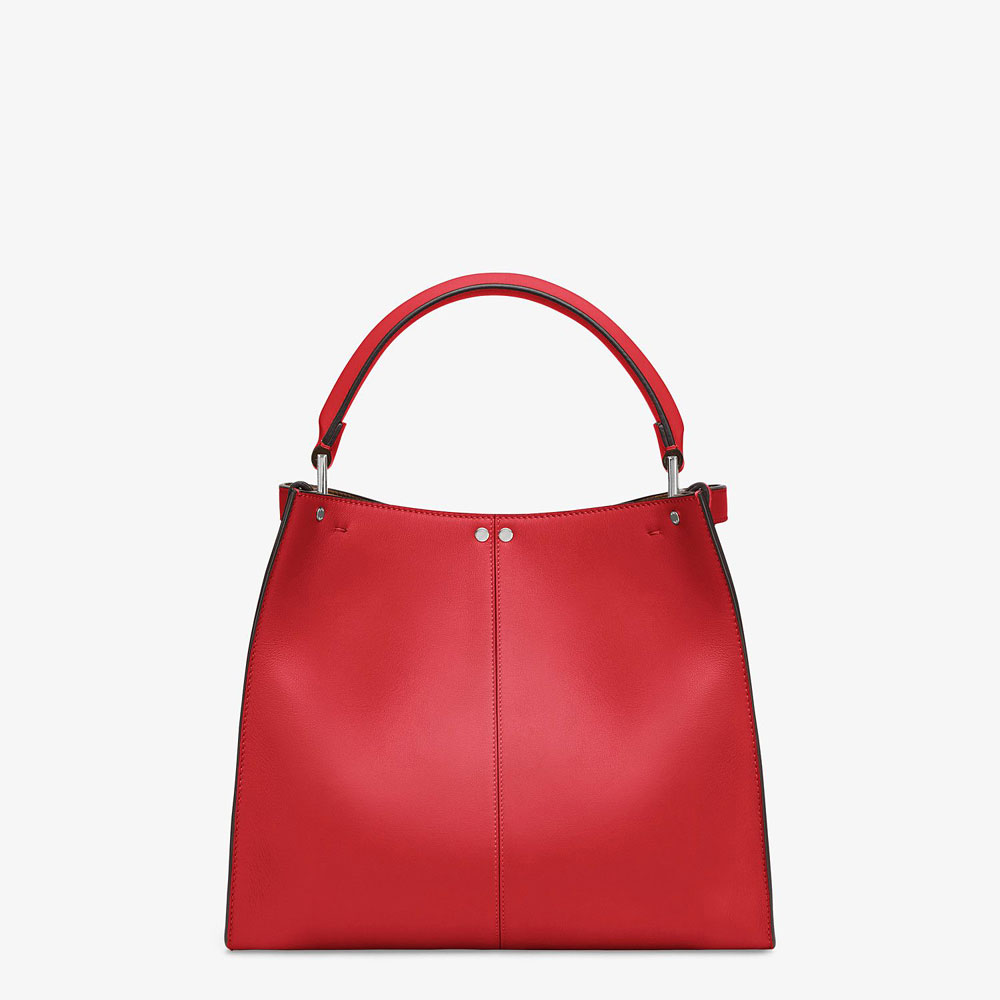 Fendi Peekaboo X-Lite Medium Red Leather Bag 8BN310 A5E9 F15WH: Image 4