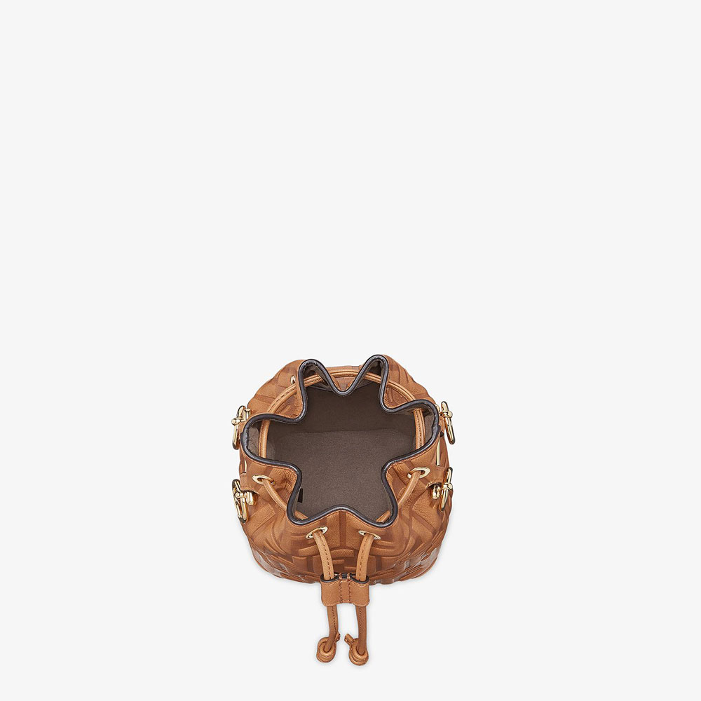 Fendi Mon Tresor Brown Leather Mini Bag 8BS010 AAIK F0QVK: Image 4