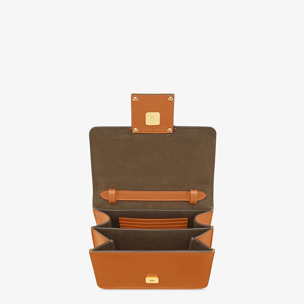 Fendi Fab Brown Leather Bag 8BT325 AAIW F0QVK: Image 4