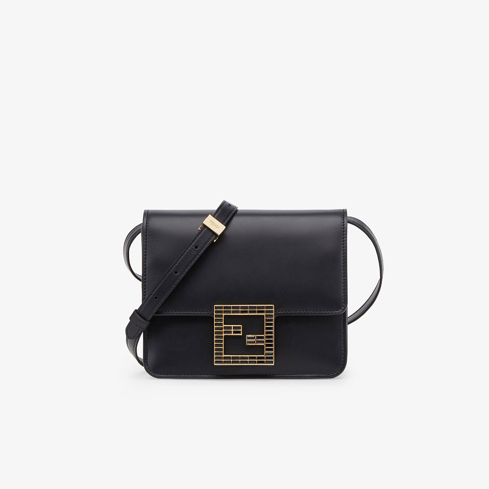 Fendi Fab Small Black Leather Bag 8BT326 AAIW F0KUR: Image 1