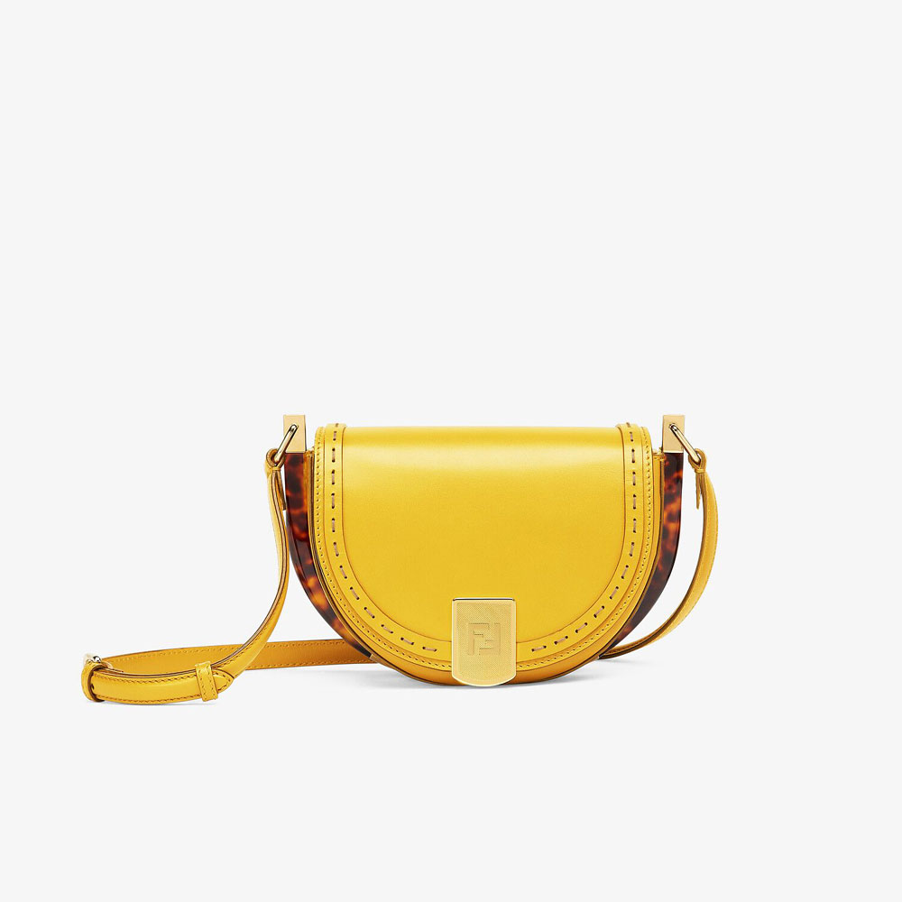 Fendi Moonlight Yellow Leather Bag 8BT346 ABVL F119X: Image 1