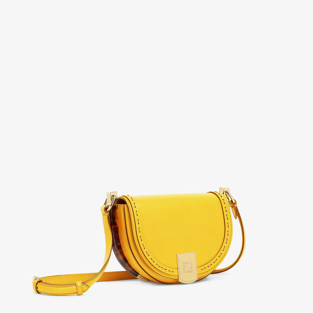 Fendi Moonlight Yellow Leather Bag 8BT346 ABVL F119X: Image 2