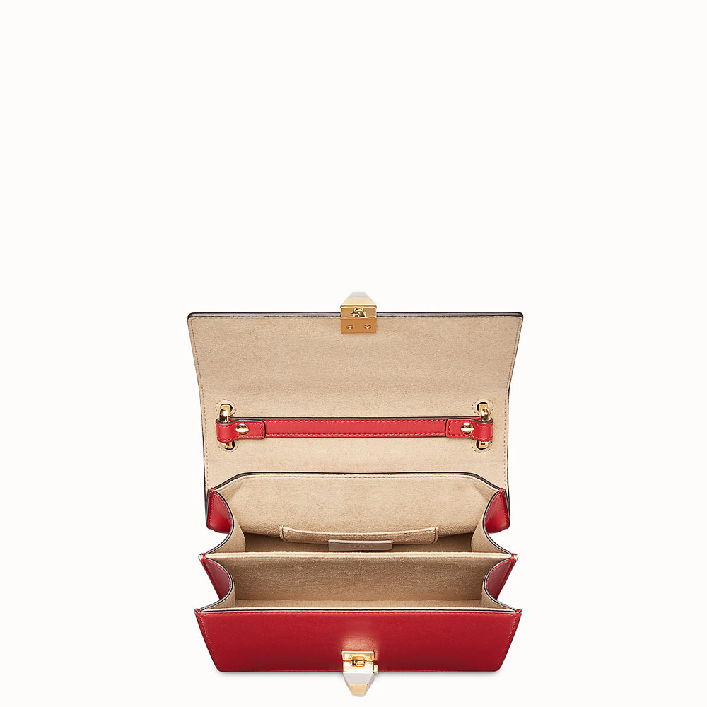 Fendi kan i small Red leather mini-bag 8M0381A417F0MVV: Image 3