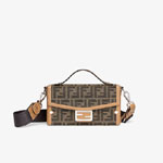 Fendi Soft Trunk Baguette FF jacquard fabric bag 7VA565AFBVF1HRM