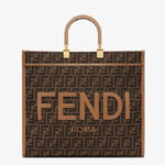 Fendi Fendi Sunshine Large Brown FF shopper 8BH372 ALVY F1GE3