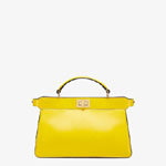 Fendi Peekaboo Iseeu East West Yellow Leather Bag 8BN323 ADYC F1D4E