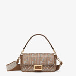 Fendi Baguette Brown houndstooth wool bag 8BR600AKRZF1IRG