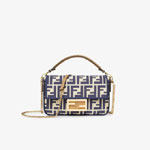 Fendi Baguette Mini Blue FF jacquard fabric bag 8BS017AOVFF1PIR