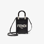 Fendi Mini Sunshine Shopper Leather Black 8BS051ABVLF1L2Z
