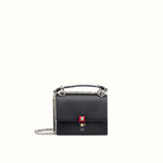 Fendi kan i small mini-bag in black leather 8M0381SR0F0JBX