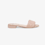 Fendi Signature Pink Leather Slides 8R7093 AADS F1B3E