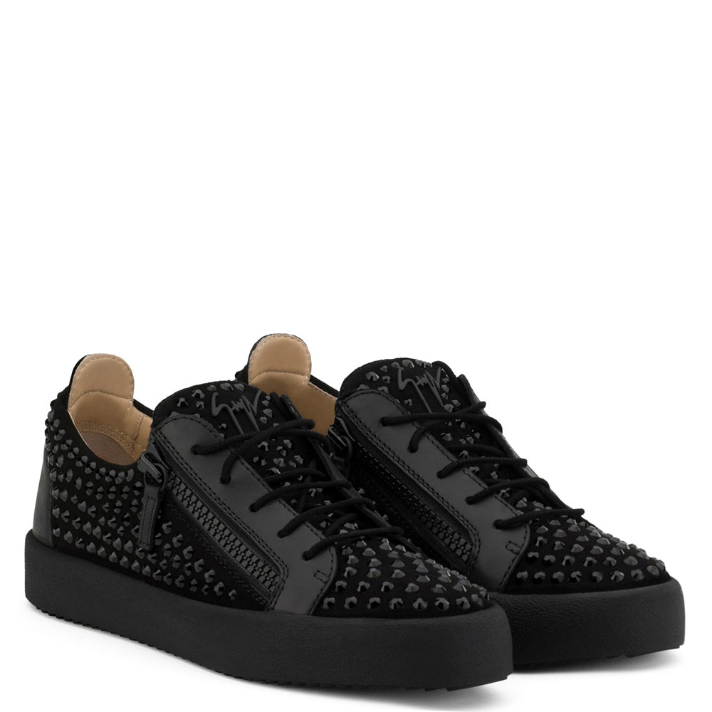 Giuseppe Zanotti doris low Black suede low-top sneaker RM80007001: Image 1