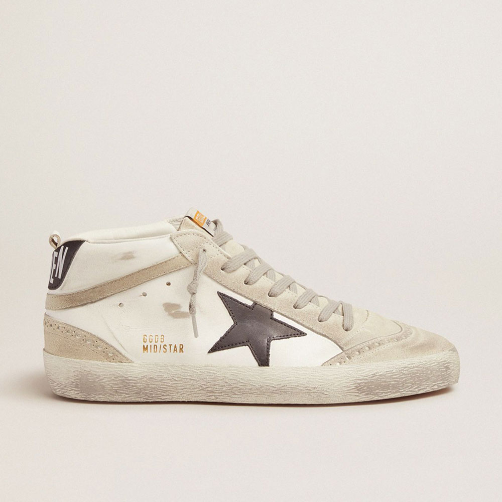 GGDB Black and white Mid Star sneakers GMF00122 F001487 10599: Image 1