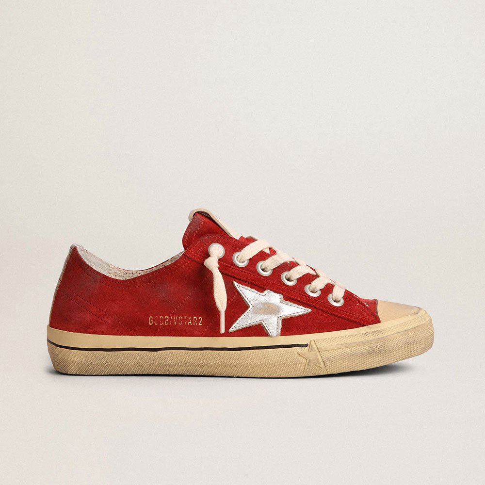 GGDB V-Star LTD sneakers in dark red suede GMF00129 F003090 40394: Image 1