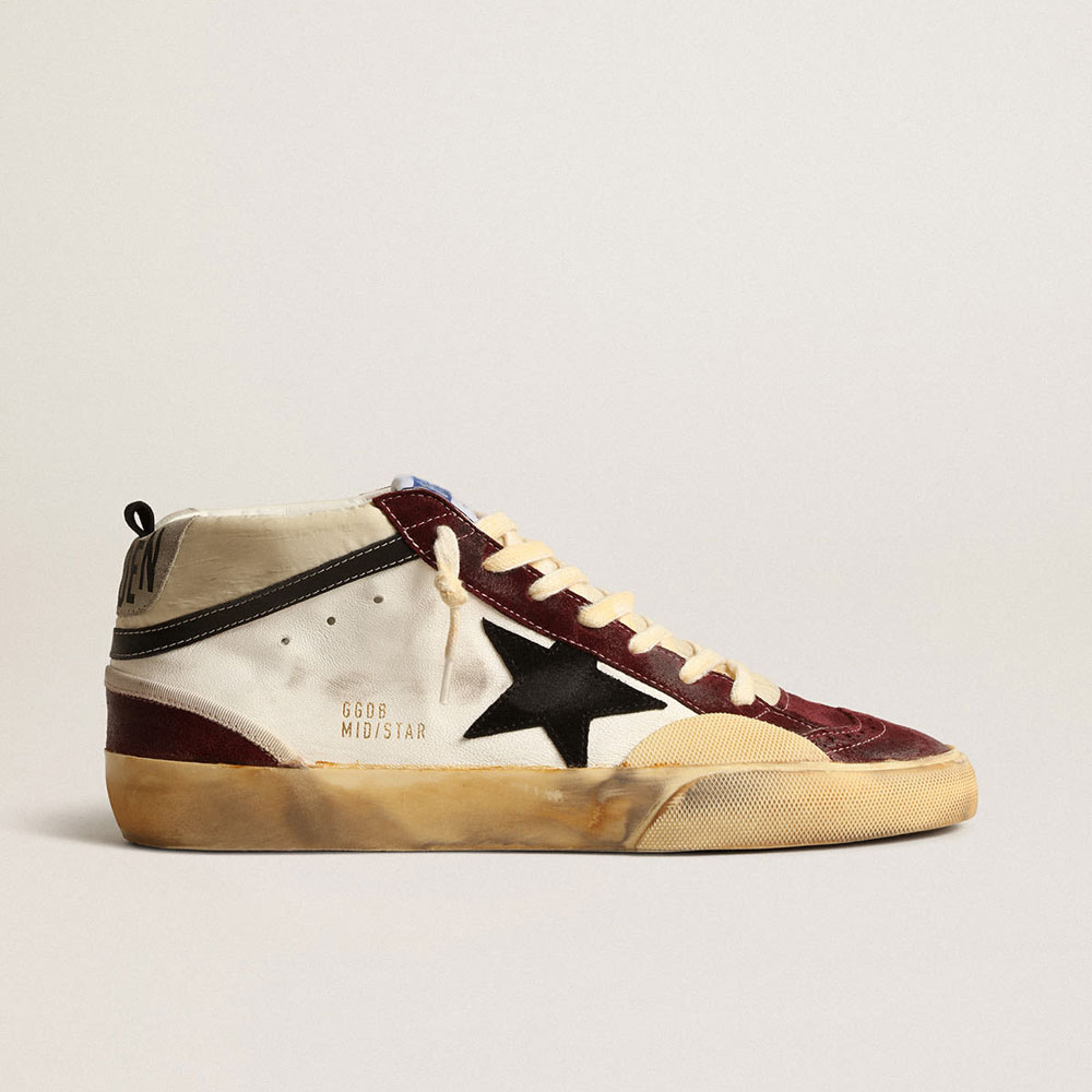 GGDB Mid Star in nappa with black suede star GMF00460 F004009 82103: Image 1