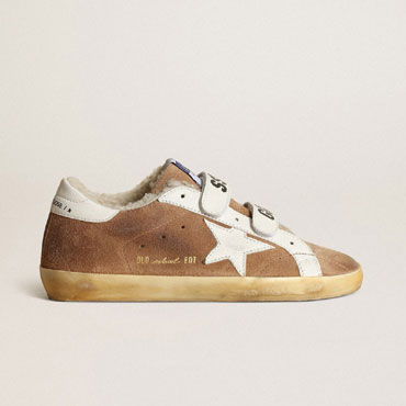 Golden Goose Old School tobacco suede GWF00111 F003383 55494