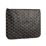 Goyard medium pouch MM with leather trim GOY5470