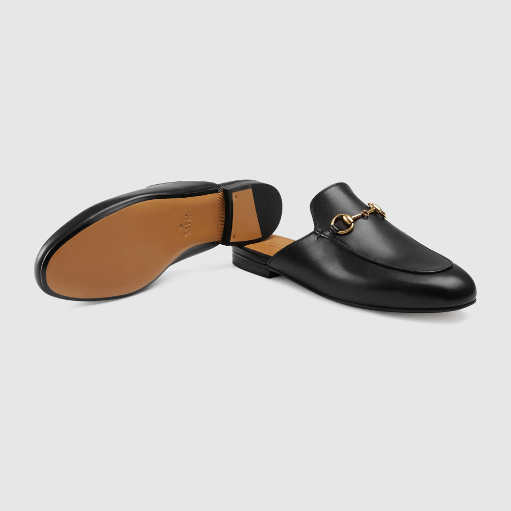 Gucci Princetown leather slipper 423513 BLM00 1000: Image 4