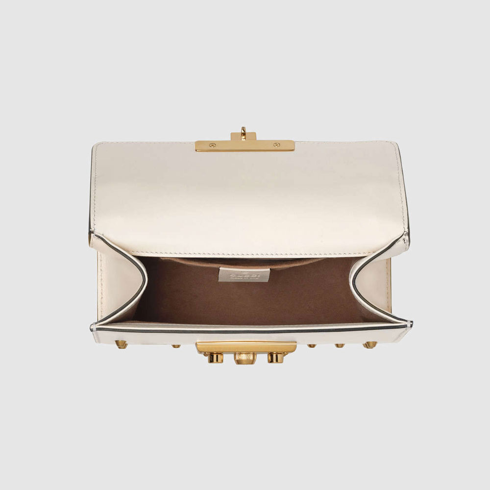 Gucci Padlock studded leather shoulder bag 432182 DLXDG 9085: Image 4