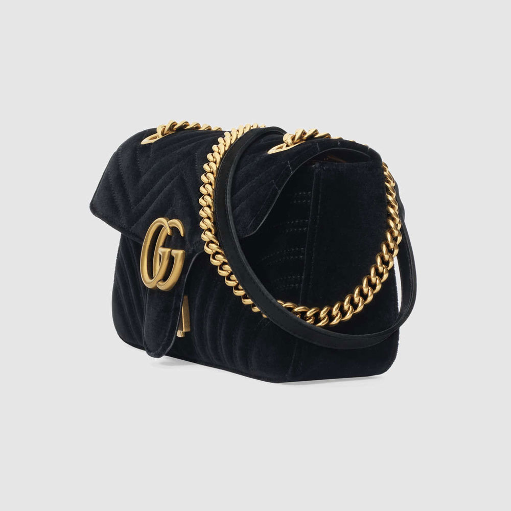 Gucci GG Marmont velvet shoulder bag 443497 K4D2T 1000: Image 2