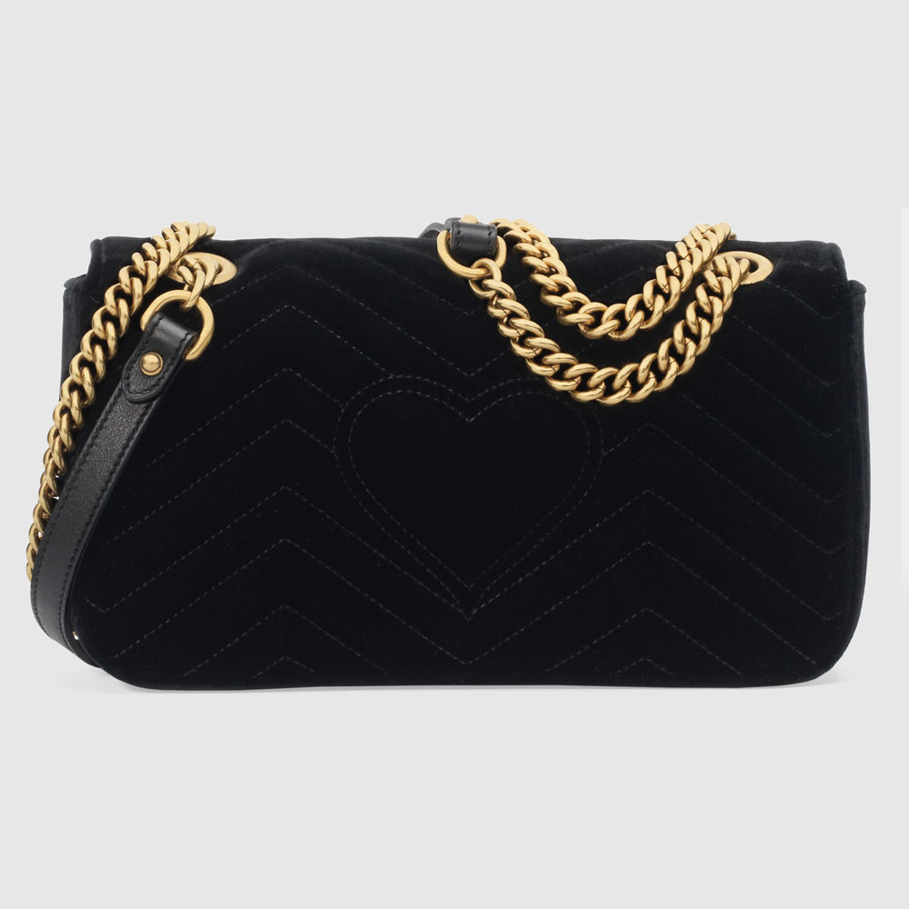 Gucci GG Marmont velvet shoulder bag 443497 K4D2T 1000: Image 3