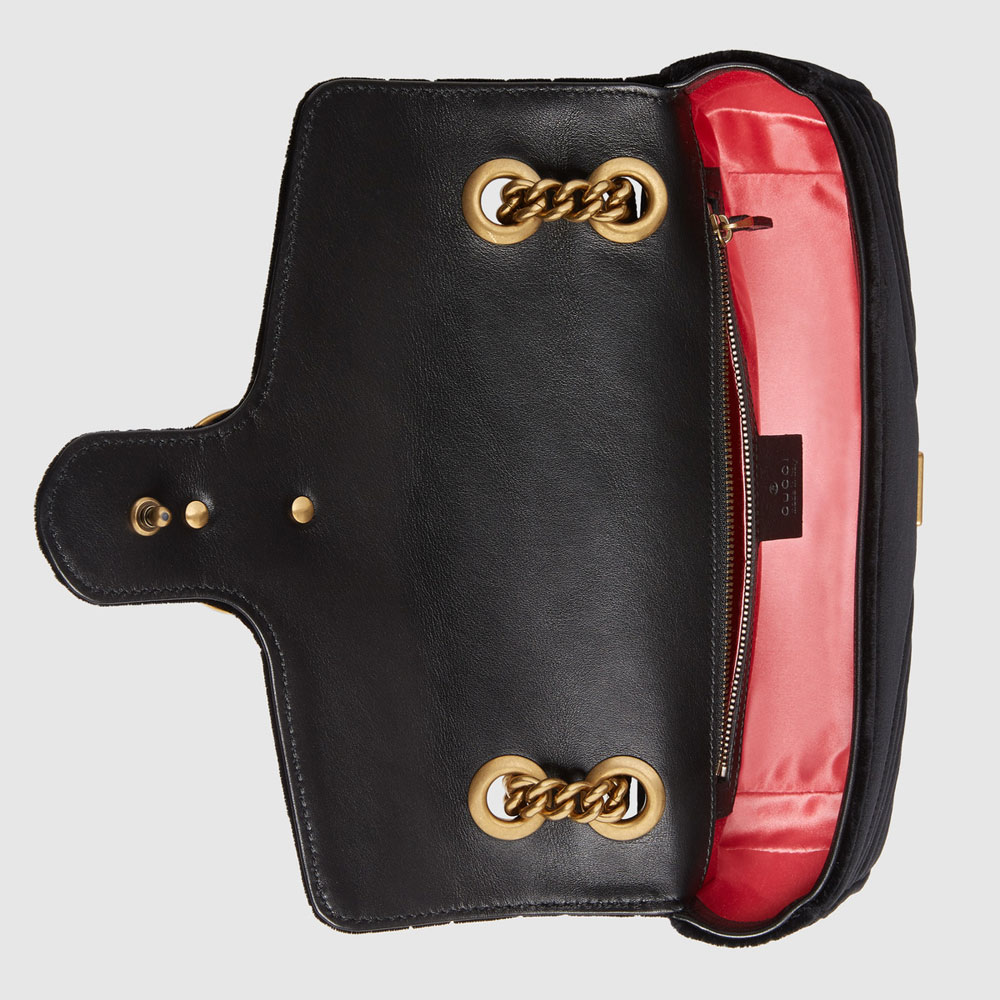 Gucci GG Marmont velvet shoulder bag 443497 K4D2T 1000: Image 4