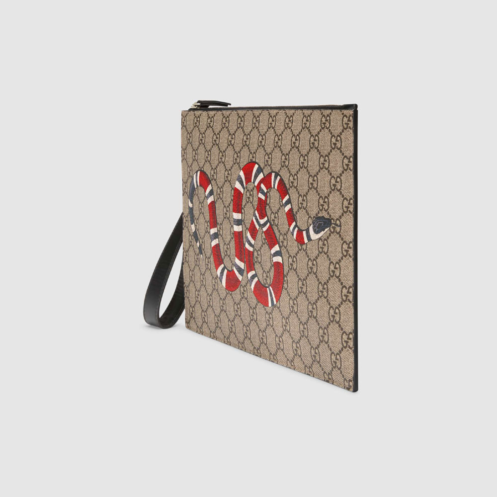 Gucci Bestiary pouch with Kingsnake 473904 GZN1N 8666: Image 2