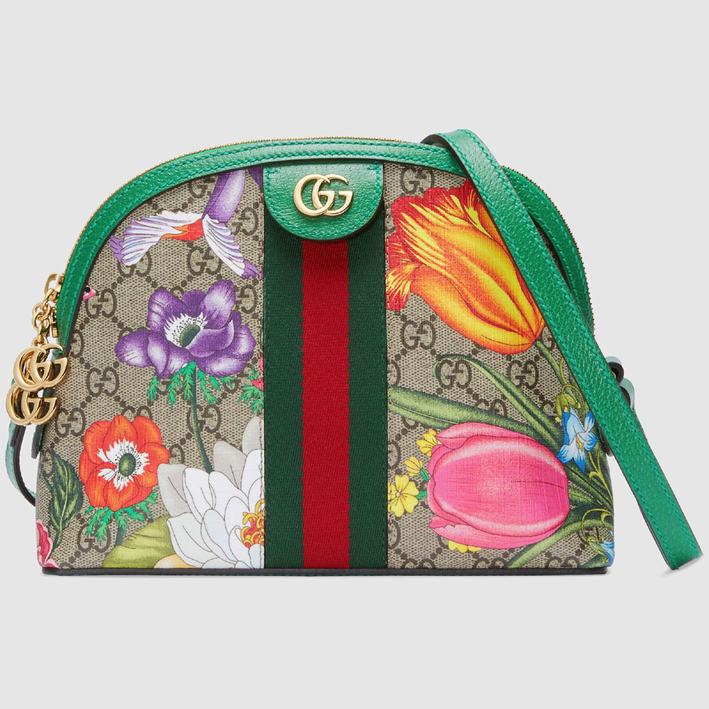 Gucci Ophidia GG Flora small shoulder bag 499621 HV8AE 8709: Image 1