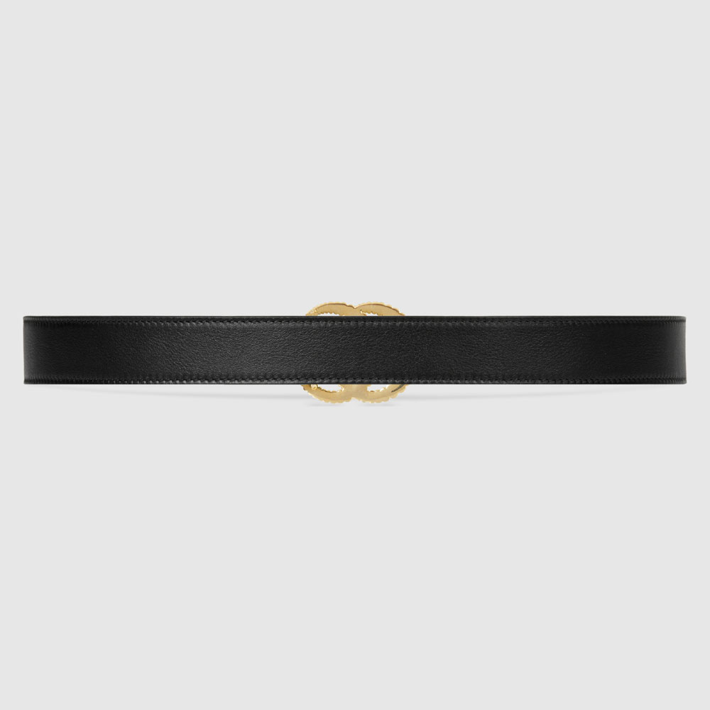 Gucci Leather belt torchon Double G buckle 524103 AP00G 1000: Image 3