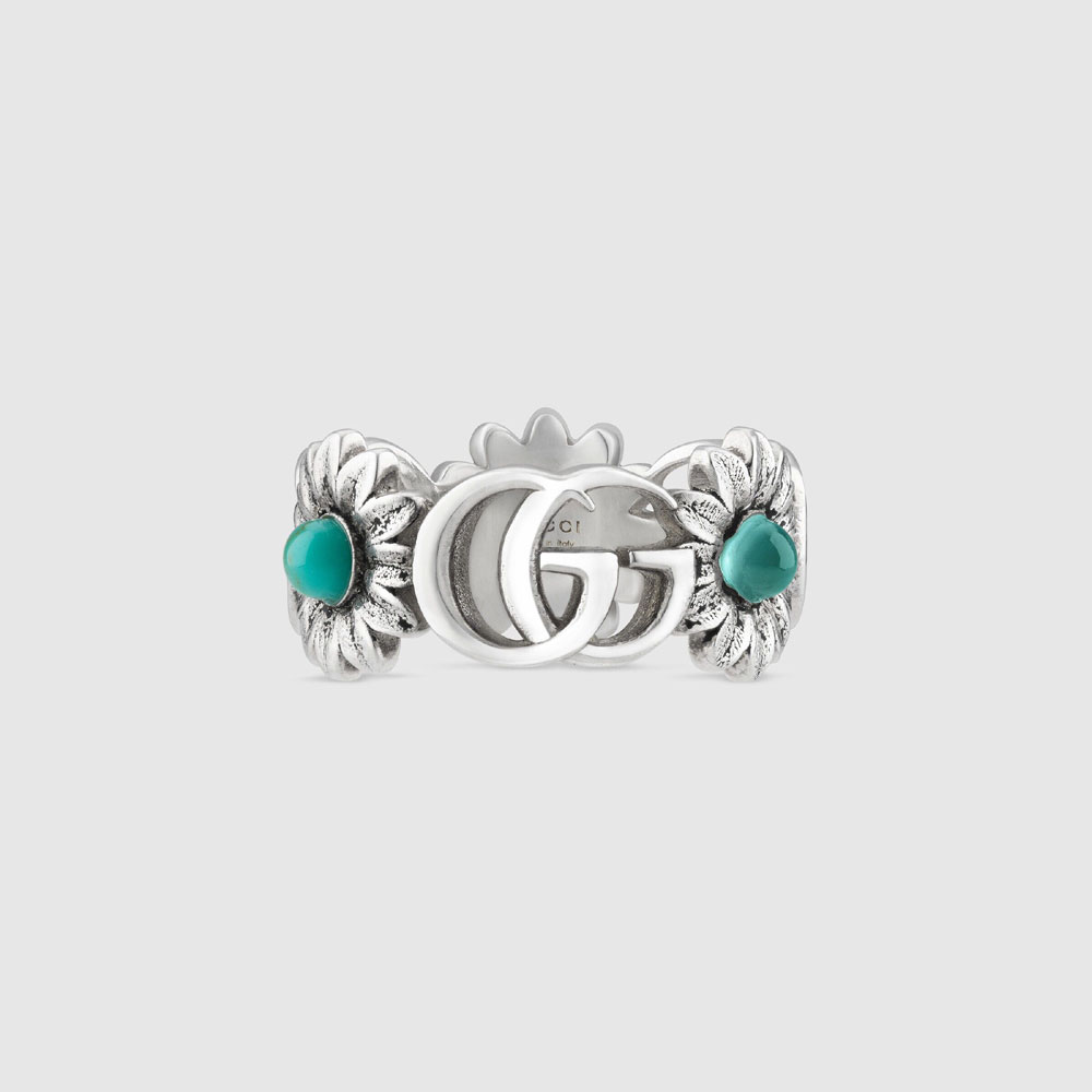 Gucci Double G flower ring 527394 J8474 8517: Image 1