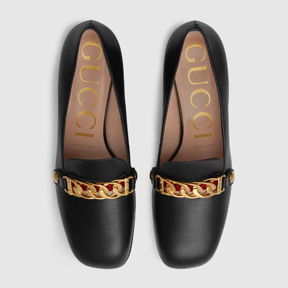 Gucci Sylvie leather mid-heel pump 537539 CQXS0 1183: Image 2