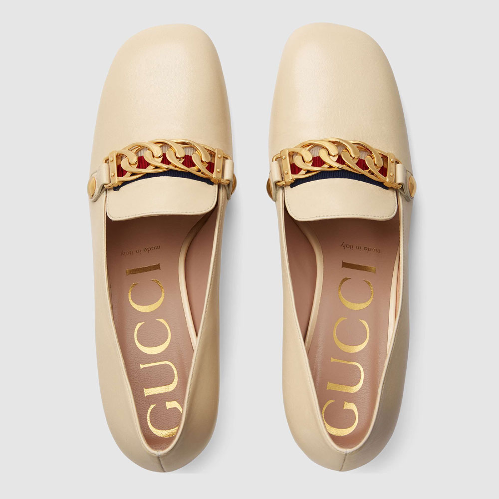 Gucci Sylvie leather mid-heel pump 537539 CQXS0 9583: Image 3